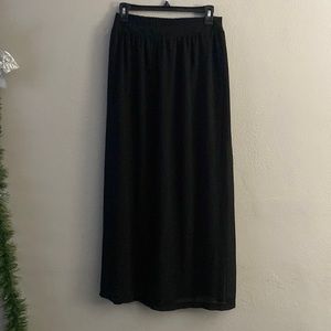 Sheer, black maxi skirt. Size medium
